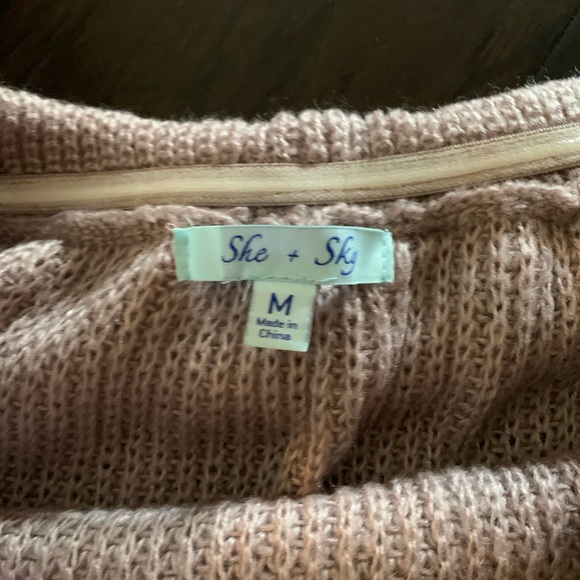 Lavendar OTS Knit Sweater - Picture 5 of 6